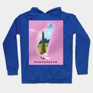 Madagascar Travel map Hoodie